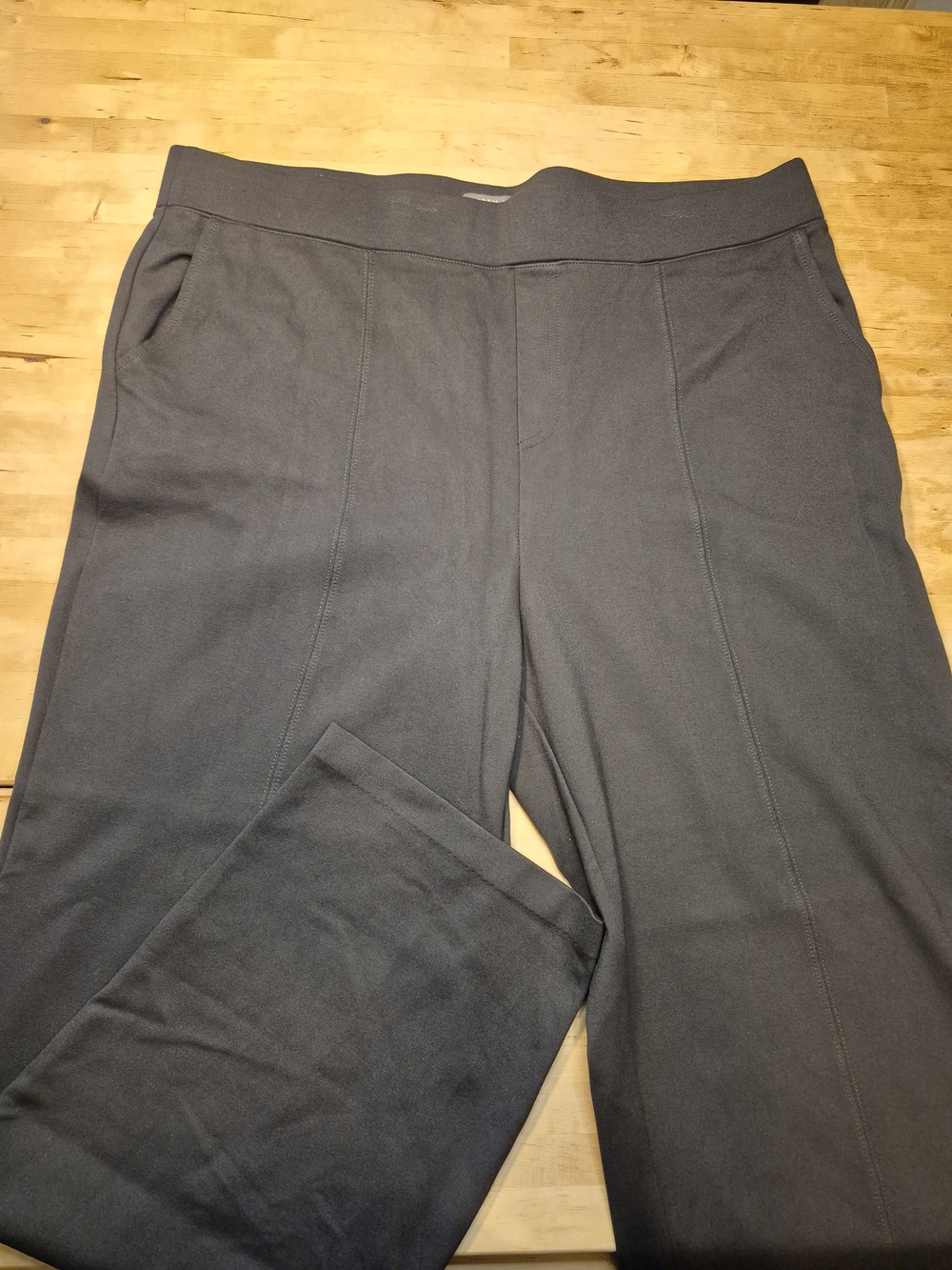 Matty M Women's Straight Leg Stretch Dress Pants - Charcoal Gray
